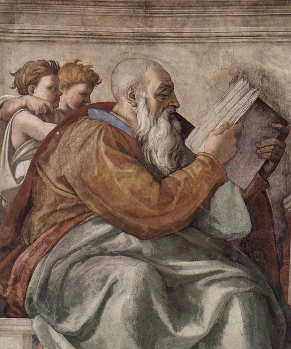 Profeta Zacarias por Michelangelo